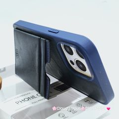Case Ốp điện thoại iPhone HDD Da Đựng Card Chống dựng iPhone 11/12/13/14/Pro/Promax