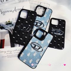 Case Ốp điện thoại iPhone Jeans Diesel Logo chữ D cá tính iPhone 7+/8+/X/Xs/XSMax/11/12/13/14/15/Pro/Promax