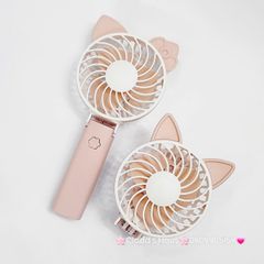 Quạt Cầm Tay - Để Bàn Tai Mèo Gập Được Đầu