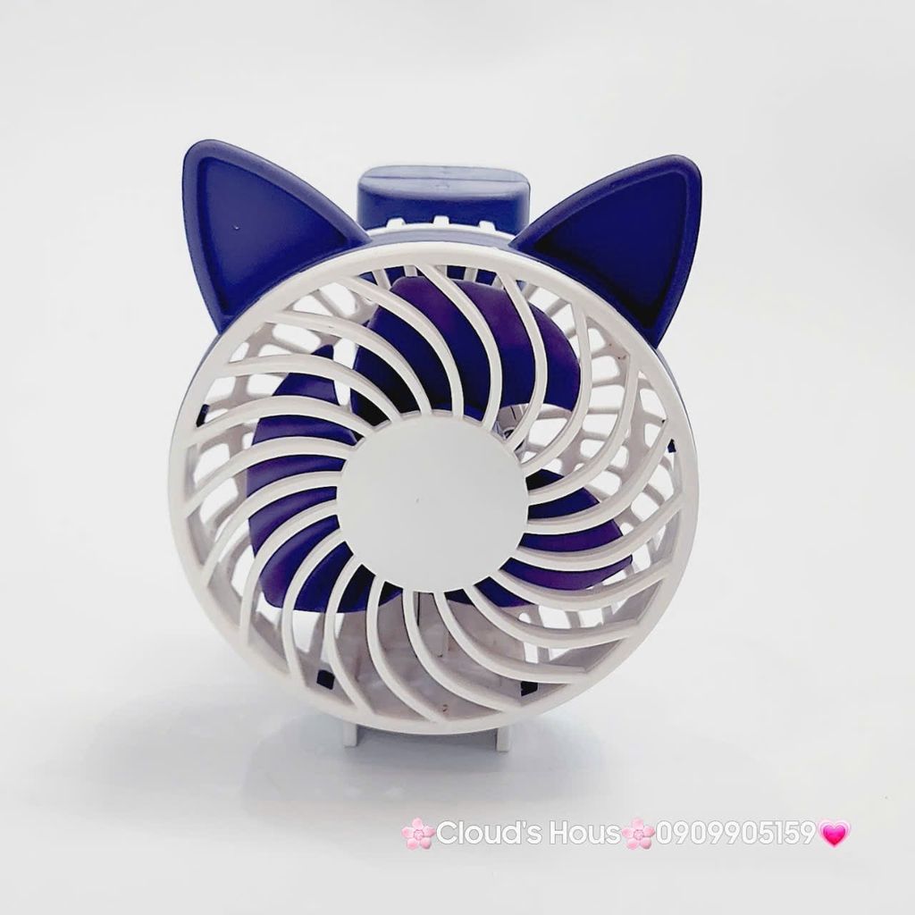 Quạt Cầm Tay - Để Bàn Tai Mèo Gập Được Đầu