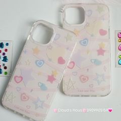 Case Ốp điện thoại iPhone Trái tim Đính đá iPhone 11/12/13/14/Pro/Promax