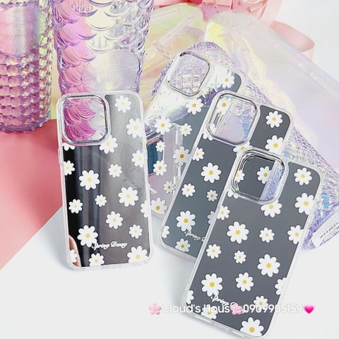 Case Ốp điện thoại iPhone Cúc họa mi Spring Daisy Gương nút nổi iPhone 11/12/13/14/Pro/Promax