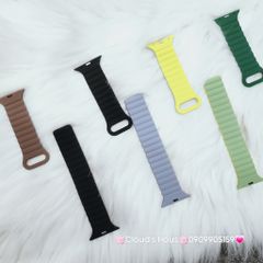 Dây Apple Watch Silicone Basic Chống bẩn Hai màu có nam châm siêu xịn