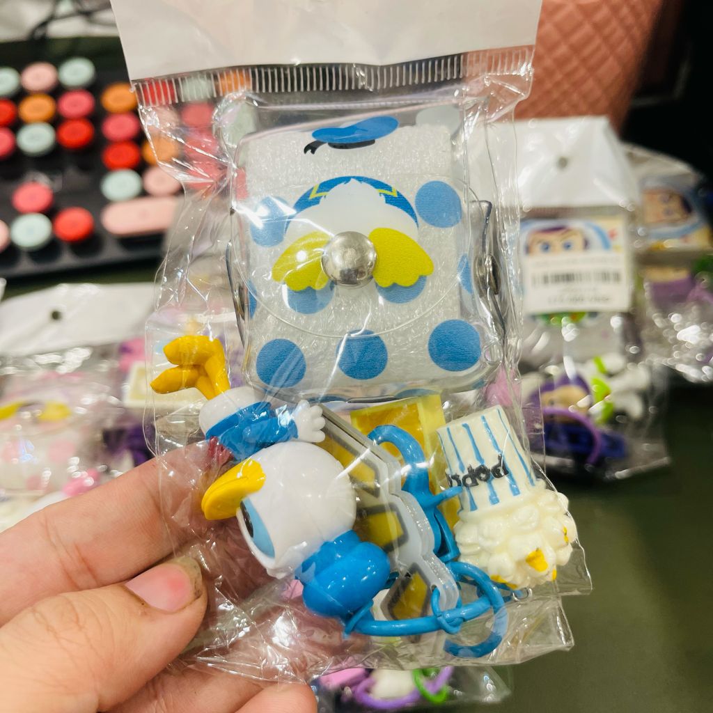 COVER AIRPOD TÚI BẤM TRONG SUỐT HOẠT HÌNH DISNEY ( 3 MẪU)