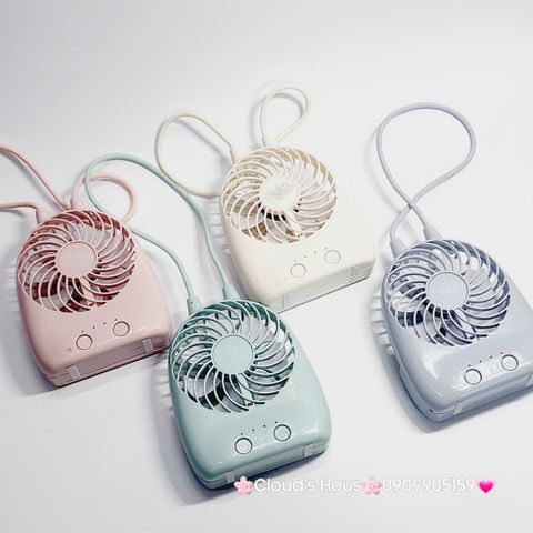 Mini Fan - Quạt Cầm Tay - Để Bàn Có Dây Xách Du Lịch