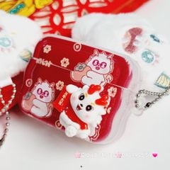Cover Case Vỏ bảo vệ Airpod Lân Đỏ TẾT Airpod 1/2/3/Pro/Pro2