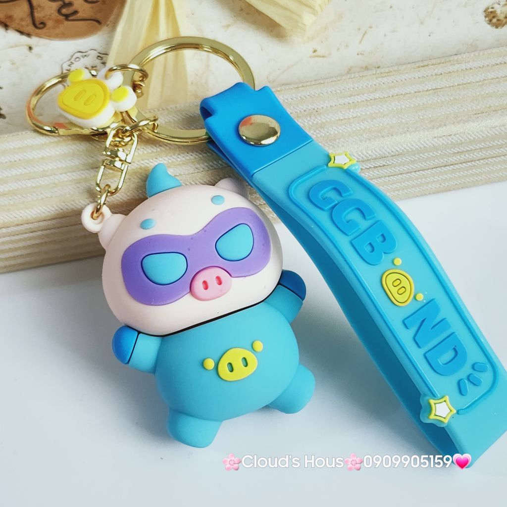Móc Khoá Siêu nhân Heo cosplay GGBond