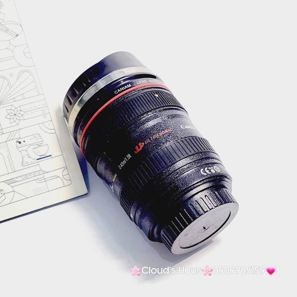 Ly Nước Hình Ống Kính Camera Caniam