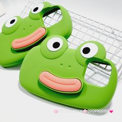 Case Ốp điện thoại iPhone Su dẻo Ếch Môi Dày 3D Nổi Xanh & Hồng iPhone 11/12/13/14/15/Pro/Promax