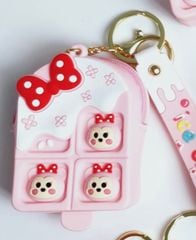 Bóp móc khoá Silicone Que Kem Pop It