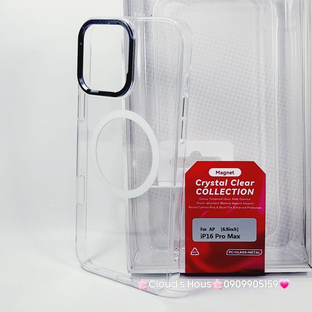 Ốp lưng iPhone hãng X-LEVEL trong siêu mỏng, không vàng màu hỗ trợ sạc không dây Magsafe.   iPhone 16/Pro/Promax