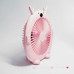 Mini Fan - Quạt Để Bàn Hình Tuần Lộc Có Sừng ( loại to)