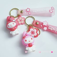 Móc Khoá Hoạt hình Sanrio Tone Trắng Hồng My Melody