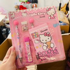 Bộ Đồ Dùng Học Tập Cho Bé Hello Kitty XDA-1099 (4 món)