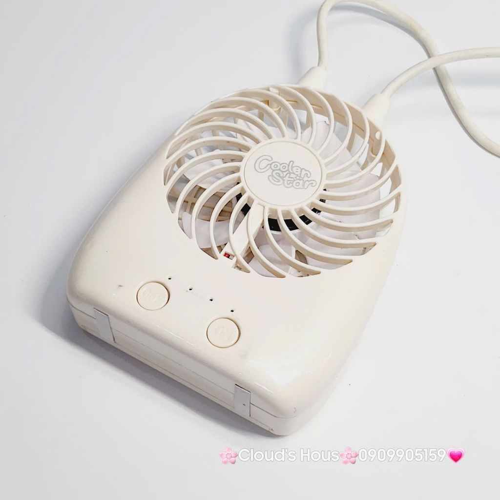 Mini Fan - Quạt Cầm Tay - Để Bàn Có Dây Xách Du Lịch