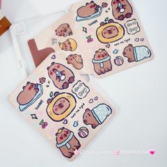 Case Ốp Bao da iPad Chuột Capybara iPad 9.7/10/10.2/10.5/10.9/11/12.9inch