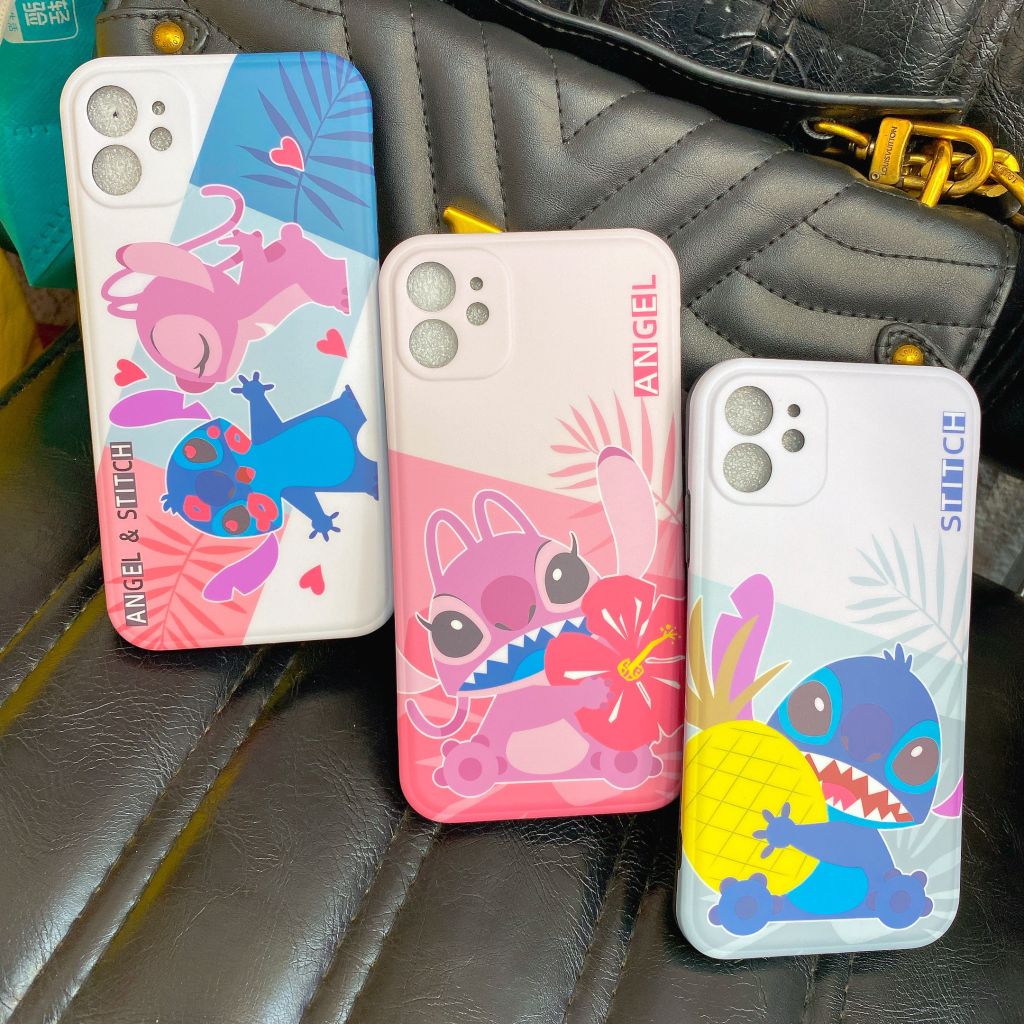 Case điện thoại iphone Nhám bóng Stitch và Angel (3mẫu)