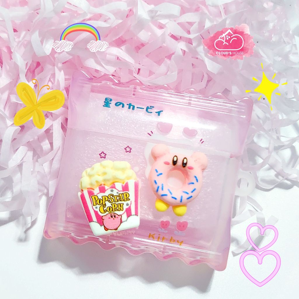 Cover Case Vỏ bảo vệ Airpod Hồng Icon nổi Form bánh Snack Airpod 1/2/3/Pro/Pro2