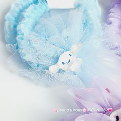 Đồ cột tóc dây thun ren Charm hoạt hình (cặp)