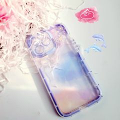 Case Ốp điện thoại iPhone Phao Trong họa tiết Tím Chống shock iPhone 13Promax