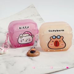 Cover Case Vỏ bảo vệ Airpod Mèo Kitty phao gợn sóng phao gợn sóng Airpod 1/2/3/Pro/Pro2