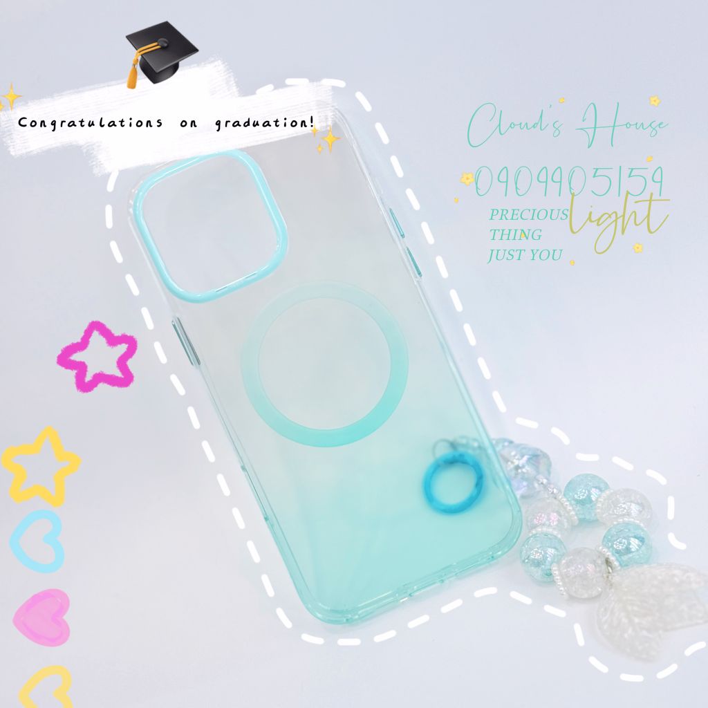 Case Ốp điện thoại iPhone TGVI'S Magsafe Trong Nhám Hologram iPhone 16/Pro/Promax