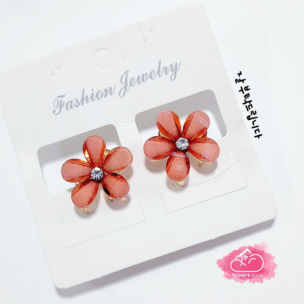 Kẹp tóc Hoa Đá Bling Bling - Ngọc Trai