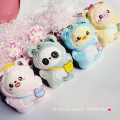 Móc Khóa Gấu Bông Đeo Túi Cosplay Nhiều Màu Dễ Thương (Có hương thơm)