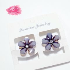 Kẹp tóc Hoa Đá Bling Bling - Ngọc Trai