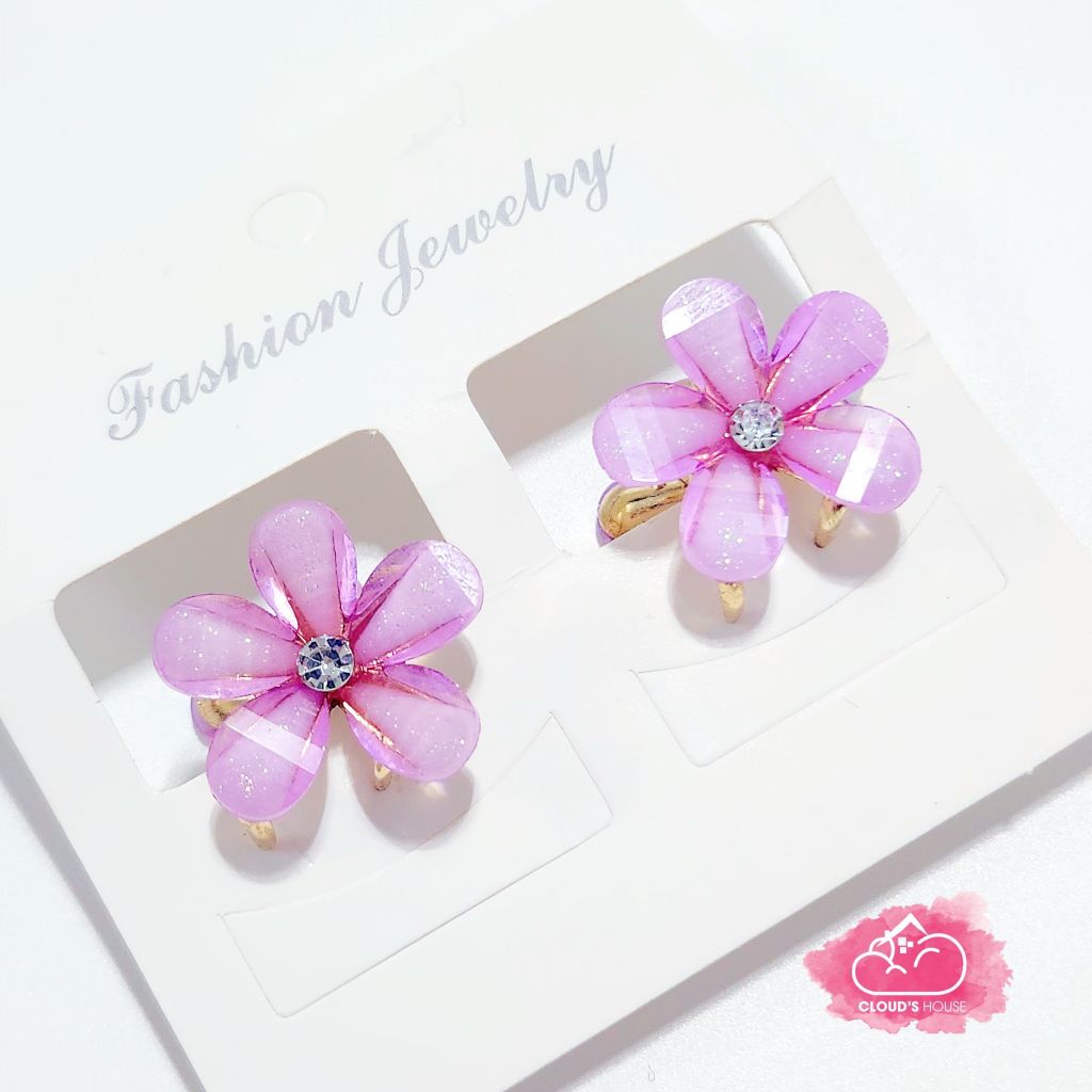 Kẹp tóc Hoa Đá Bling Bling - Ngọc Trai