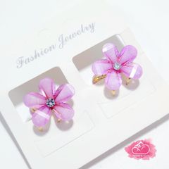 Kẹp tóc Hoa Đá Bling Bling - Ngọc Trai