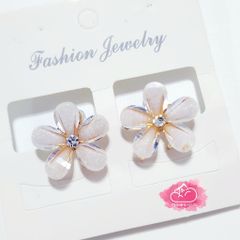 Kẹp tóc Hoa Đá Bling Bling - Ngọc Trai