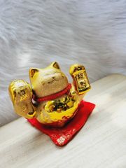 Mèo may mắn Mạ vàng Để bàn - TẾT