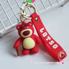 MÓC KHÓA GẤU DÂU LOTSO Mập Kute (4 mẫu)