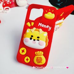 Case Ốp điện thoại iPhone Su dẻo Lân Vàng kèm Popsocket iPhone 11/12/13/14/15/Pro/Promax - TẾT