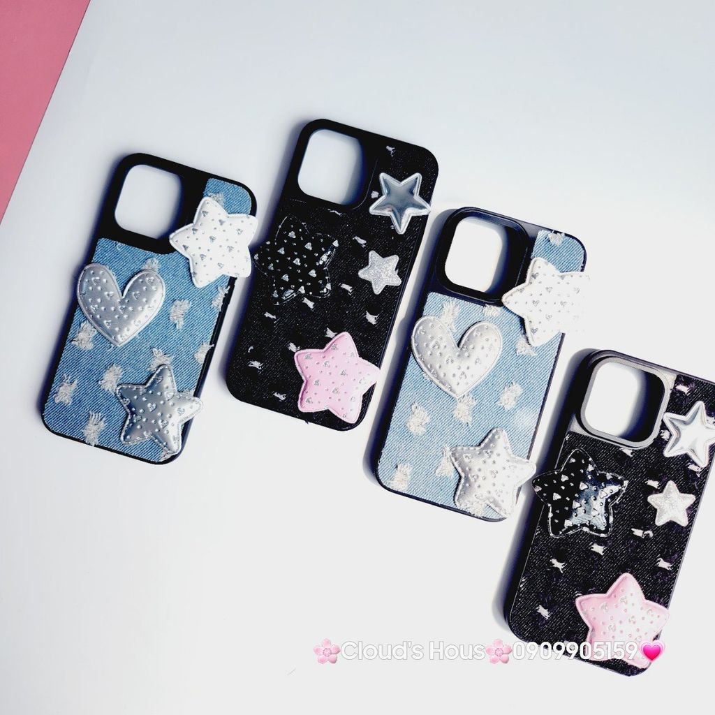 Case Ốp điện thoại iPhone Jeans Ngôi Sao Nổi Cá Tính cá tính iPhone 7+/8+/X/Xs/XSMax/11/12/13/14/15/Pro/Promax