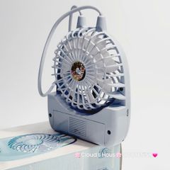 Mini Fan - Quạt Cầm Tay - Để Bàn Có Dây Xách Du Lịch