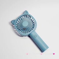 Mini Fan - Quạt Cầm Tay Tai Thú Nhiều Màu ( có đế rời để bàn)
