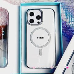 Case Ốp điện thoại iPhone Trong Magsafe Kim tuyến Bling Bling Memumi iPhone 15/16/Promax