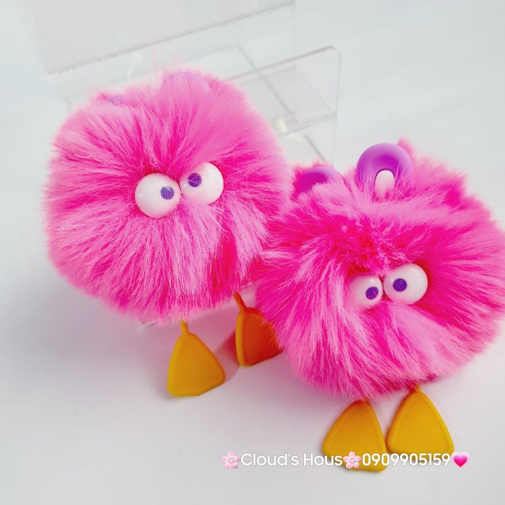 Móc Khóa Cục Bông Monster Tức Giận Chân Vịt