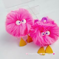 Móc Khóa Cục Bông Monster Tức Giận Chân Vịt