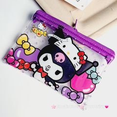 BÓP Ví Mini Trong Suốt In Hình Kute Sanrio Chính Hãng