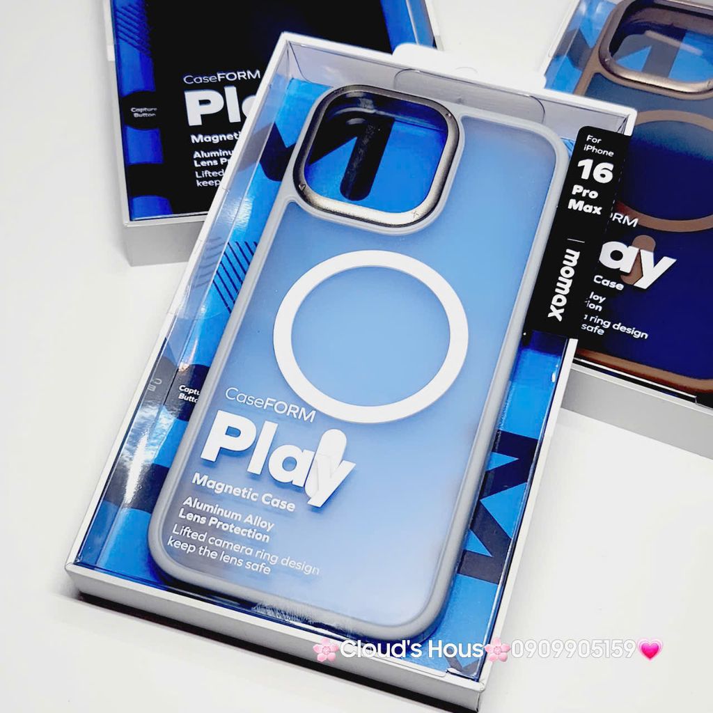 Case Ốp điện thoại iPhone Magsafe Momax Nhám Form Play iPhone 14/15/16/Pro/Promax