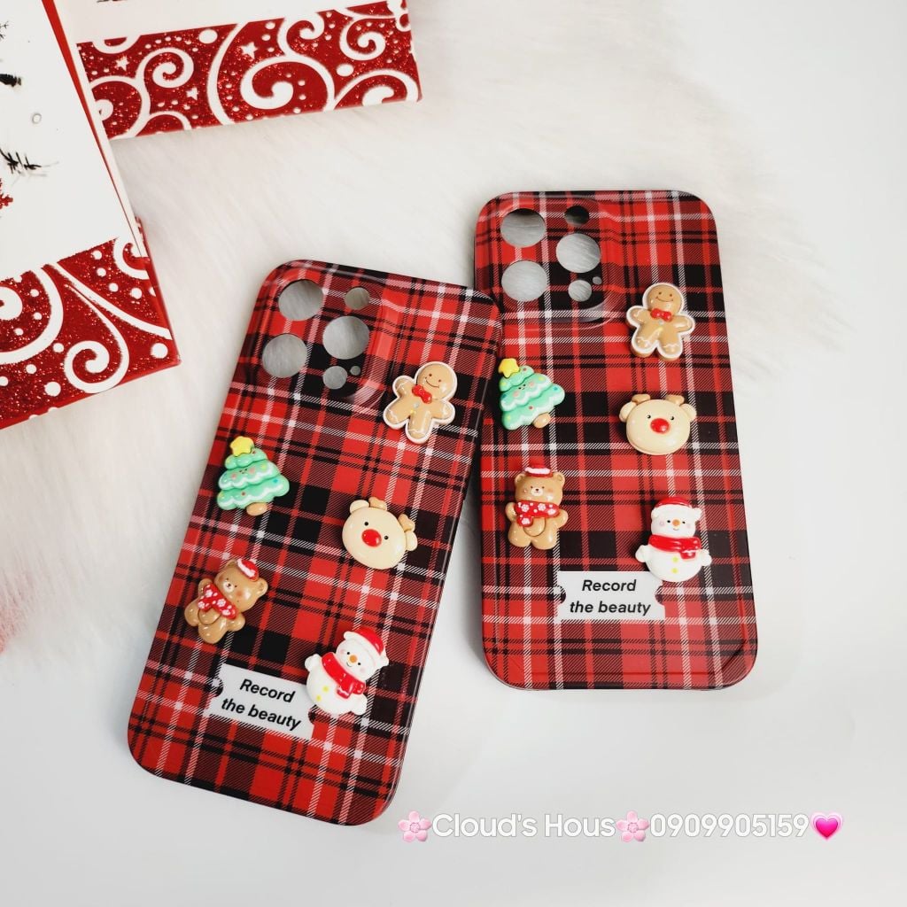Case Ốp điện thoại iPhone Noel Caro Icon nổi iPhone 11/12/13/14/15/Plus/Pro/Promax