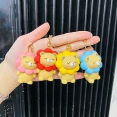 MÓC KHOÁ Gấu Đầu Bông Hoa