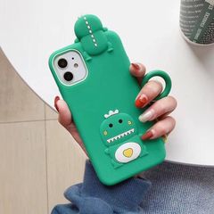 Case Ốp điện thoại iPhone SU DẺO Khủng long Xanh iPhone 7+/8+/X/XSM/11/12/Pro/Promax