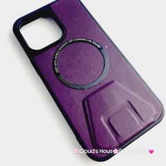 Case Ốp điện thoại iPhone Da Magsafe Chống dựng đơn giản iPhone X/XSM/11/12/13/14/15/Pro/Promax