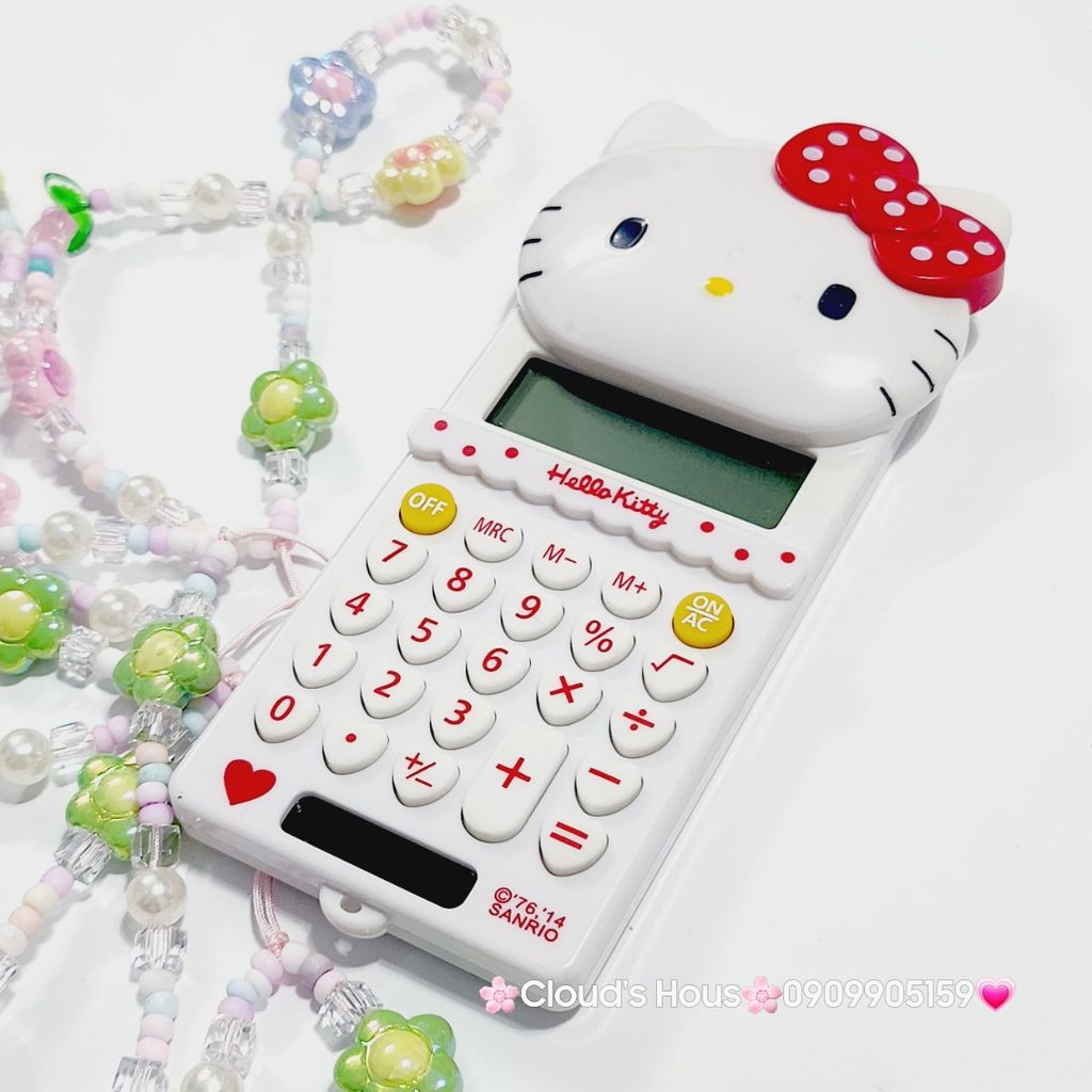 Máy Tính Hello Kitty Mini Cầm Tay (3 màu) - kèm dây charm KT966