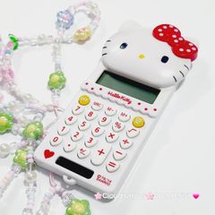Máy Tính Hello Kitty Mini Cầm Tay (3 màu) - kèm dây charm KT966