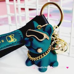 MÓC KHÓA Chó BULLDOG Đeo Kính Cool Ngầu